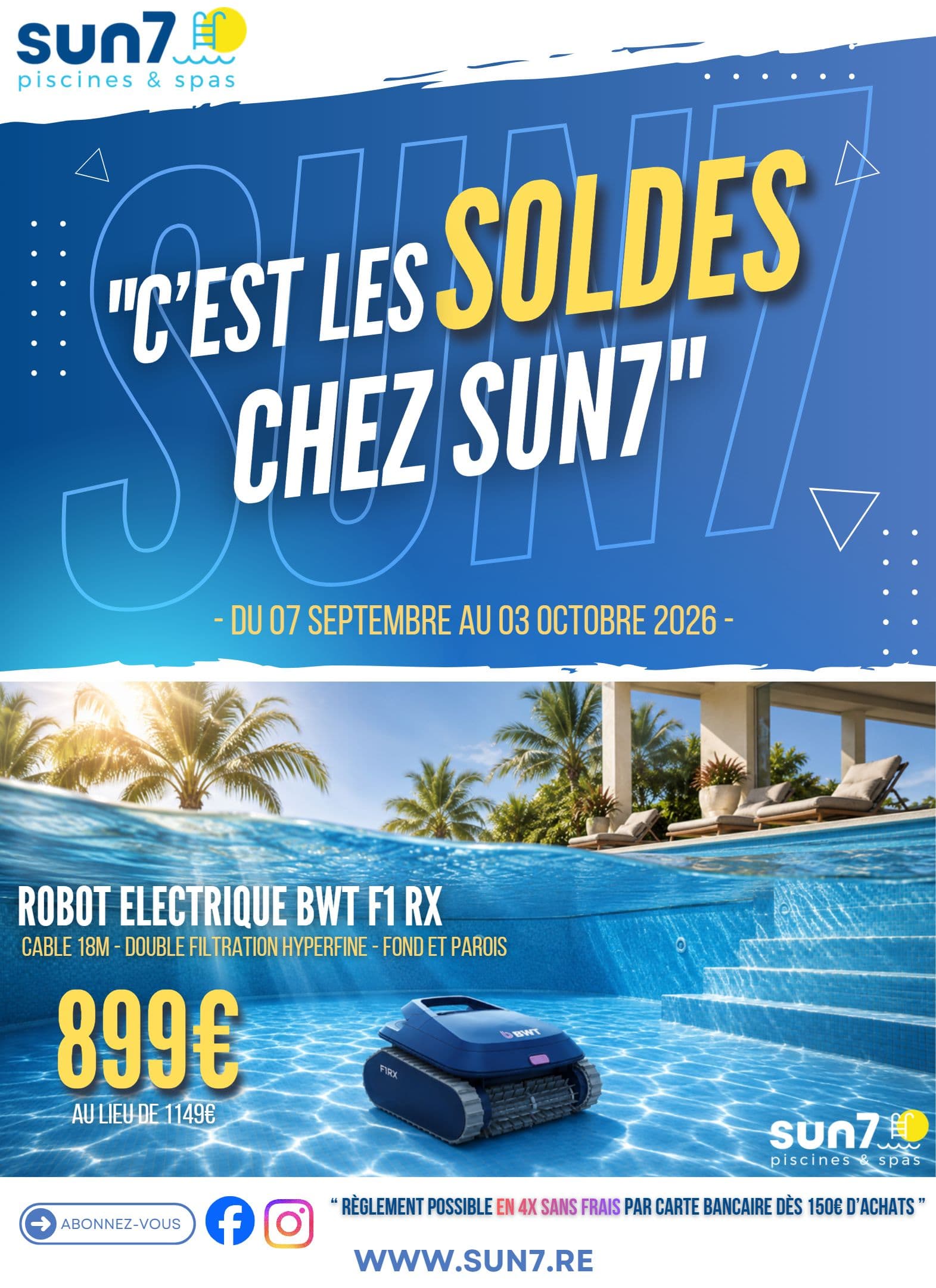 "C'EST LES SOLDES CHEZ SUN 7"