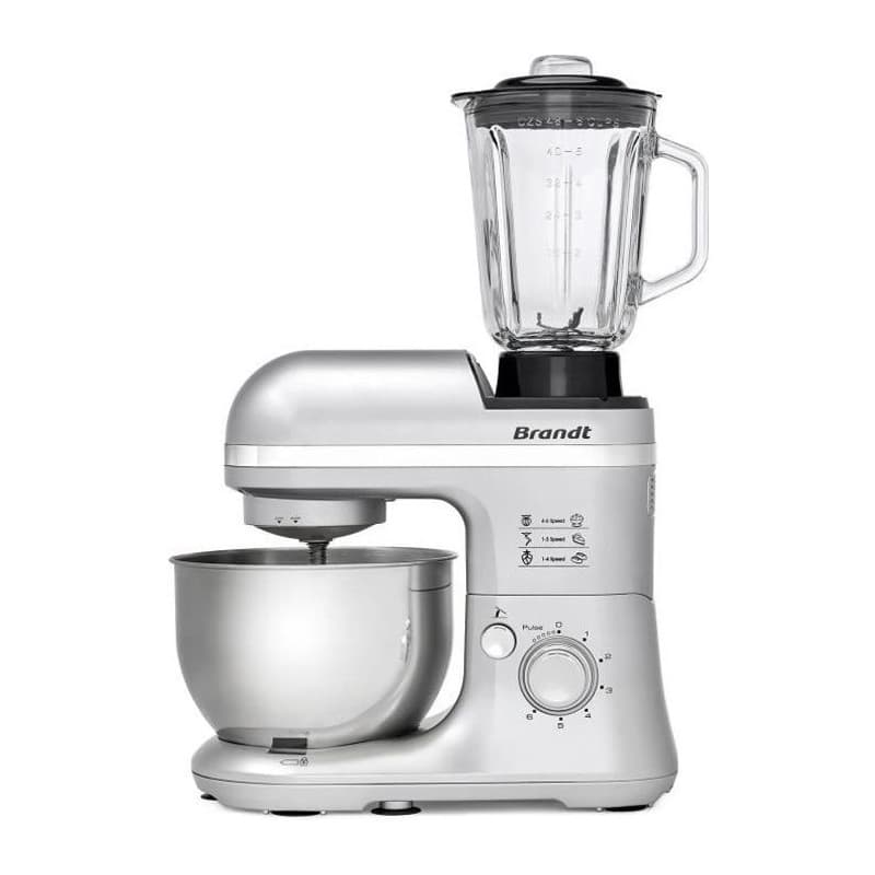 Robot culinaire Brandt KM650BS Gris 650 W 1,5 L 4 L - Image 1