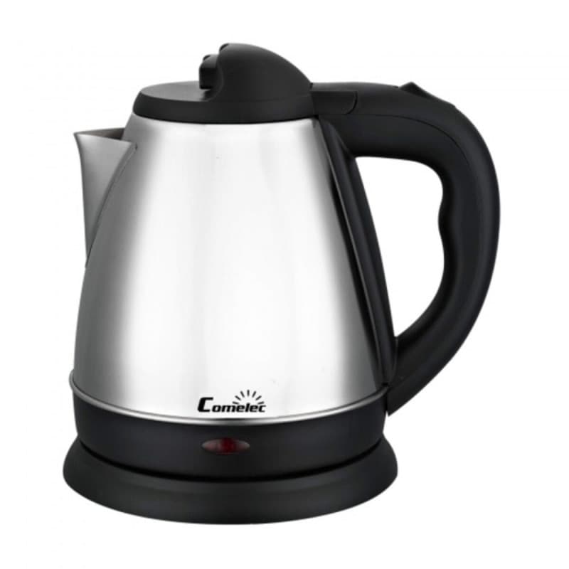 Bouilloire COMELEC D227990 1,2 L 1600W Blanc Noir Noir/Argenté Argenté Acier inoxydable 1200 W 1600 W 1 L - Image 1