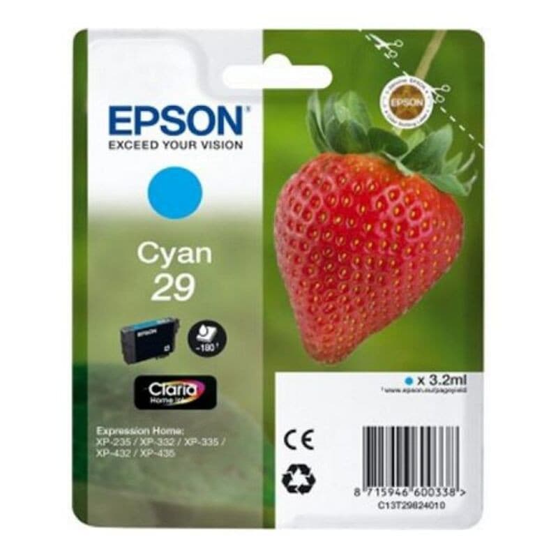 Epson Strawberry 29 C cartouche d'encre 1 pièce(s) Original Rendement standard Cyan - Image 1