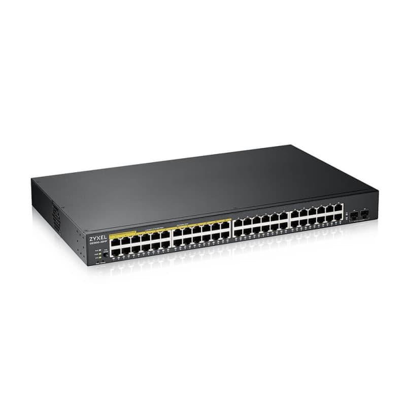 Zyxel GS1900-48HPv2 Géré L2 Gigabit Ethernet (10/100/1000) Connexion Ethernet, supportant l'alimentation via ce port (PoE) Noir - Image 1