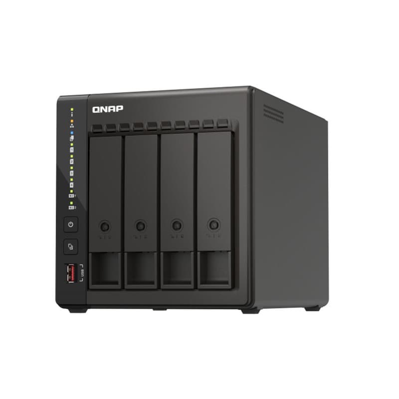 Qnap TS-453E NAS Tower Ethernet/LAN Noir J6412 - Image 1