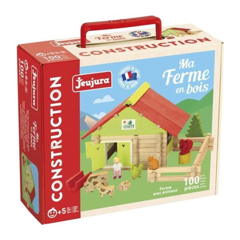 Figurines daction Jeujura Farm With Animals 100 Pièces Playset - Image 1