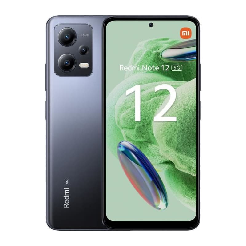 Xiaomi Note 12 5G 128 GB Gris 6,7" 128 GB 4 GB RAM Octa Core Qualcomm Snapdragon 4 Gen 1 Noir" - Image 1