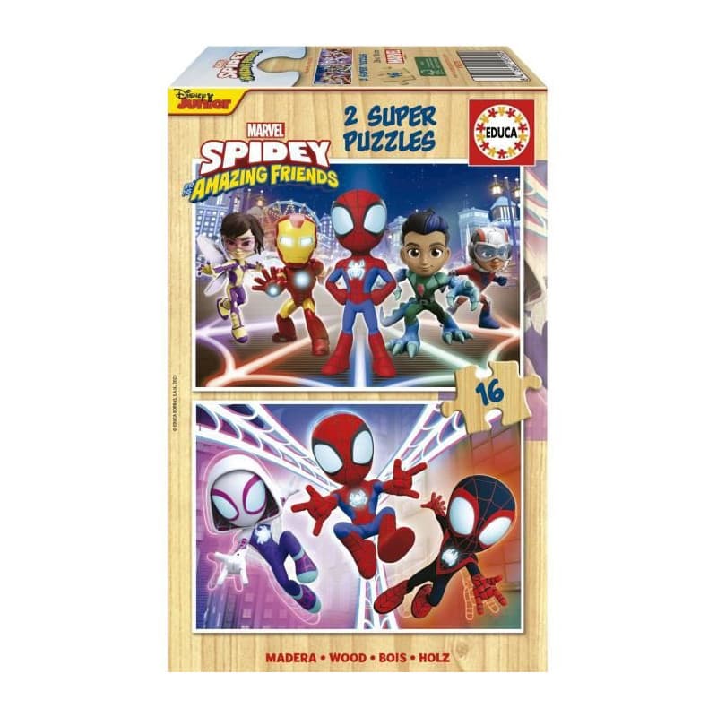 Set de 2 Puzzles Educa 16 Pièces Duo - Image 1