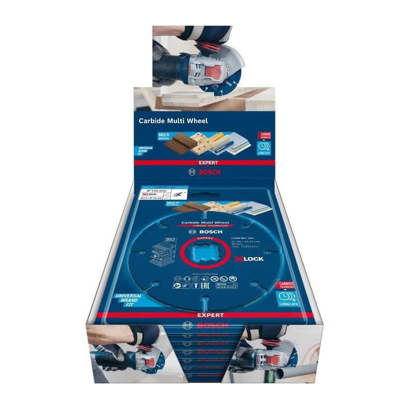 Disque de coupe Bosch Expert Carbide Multi Wheel X-LOCK 10 Unités Ø 125 mm - Image 1