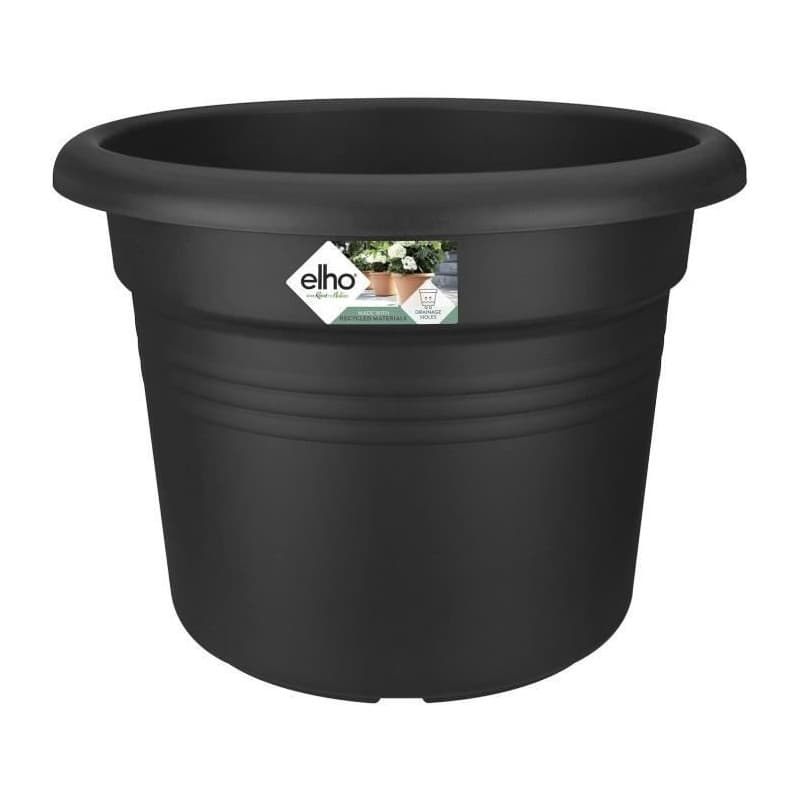 Pot Elho Noir Ronde Plastique Ø 40 cm - Image 1
