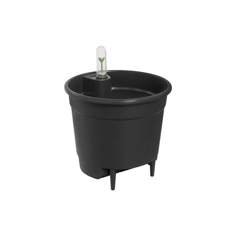 Pot Elho Noir polypropylène Rond Moderne - Image 1