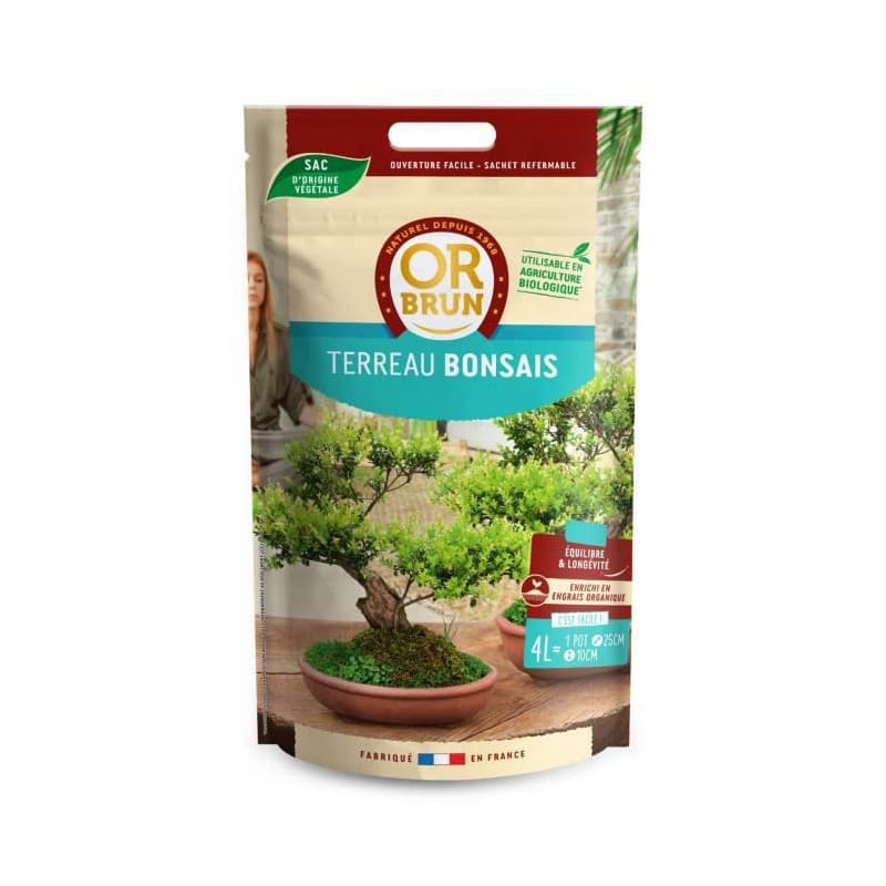 Terreau d'empotage OR BRUN Gold Brown Bonsai 4 L - Image 1