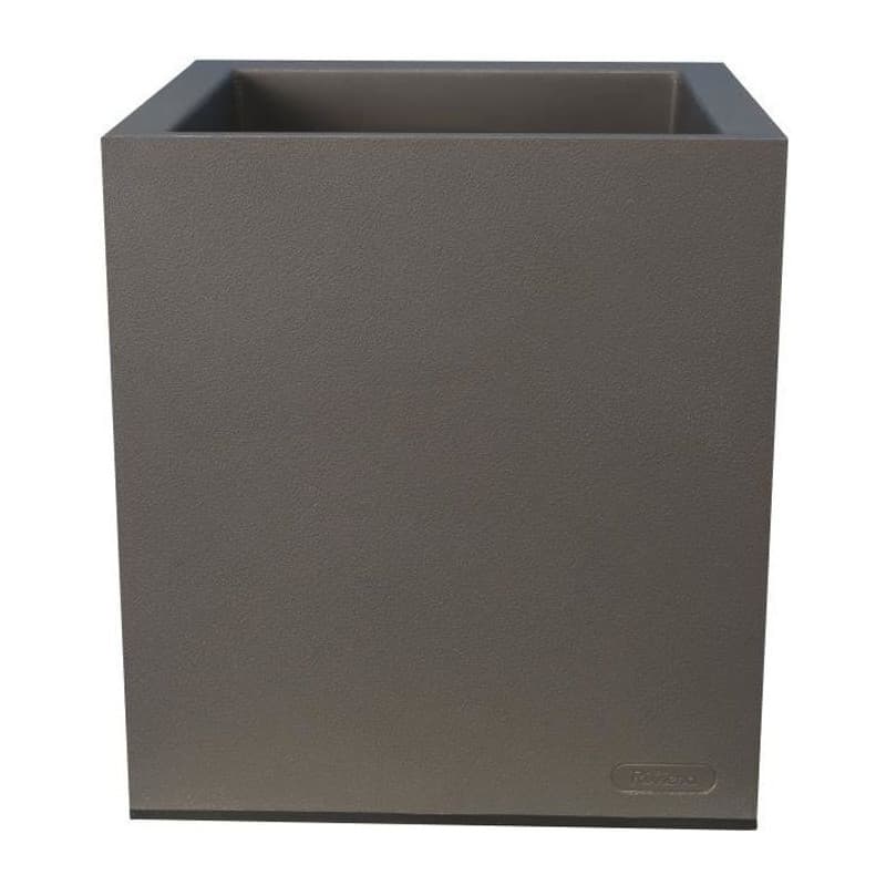 Pot Riviera Gris Plastique Carré - Image 1