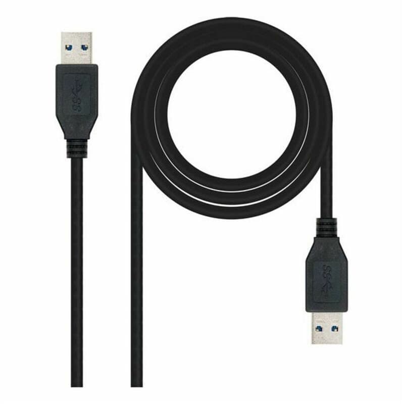 NanoCâble 10.01.1001-BK câble USB 1 m USB 3.2 Gen 1 (3.1 Gen 1) USB A Noir - Image 1