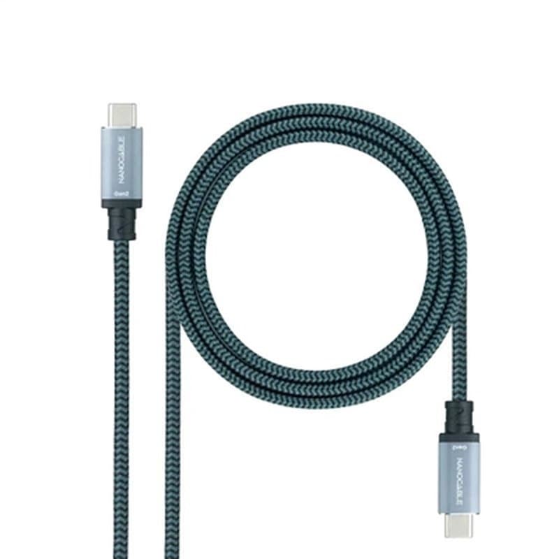 NanoCâble 10.01.4101-L150-COMB câble USB 1,5 m USB 3.2 Gen 2 (3.1 Gen 2) USB C Noir, Gris - Image 1