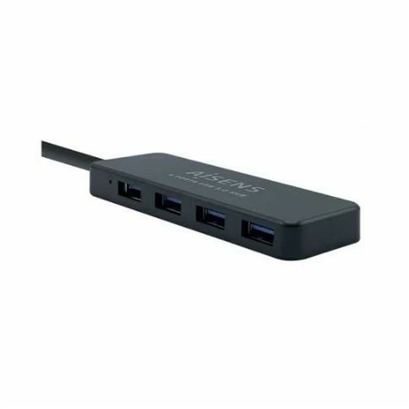 Aisens A106-0399 hub & concentrateur USB 3.2 Gen 1 (3.1 Gen 1) Type-A 5000 Mbit/s Noir - Image 1