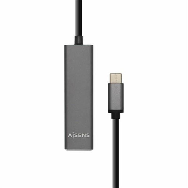 Aisens A109-0403 hub & concentrateur USB 3.2 Gen 1 (3.1 Gen 1) Type-C 5000 Mbit/s Anthracite - Image 1