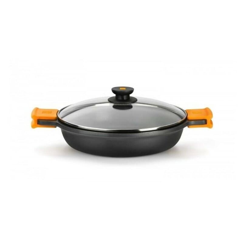 Casserole BRA A270545 Noir Noir/Orange Métal Aluminium (45 cm) - Image 1