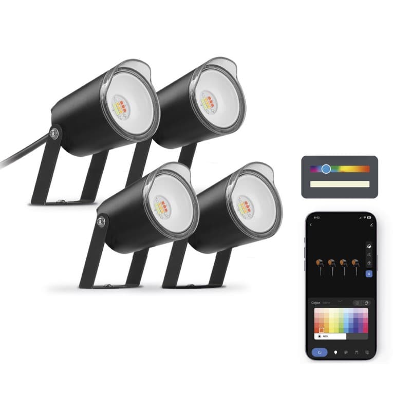 Projecteur LED KSIX SmartLED Noir (3000K) - Image 1
