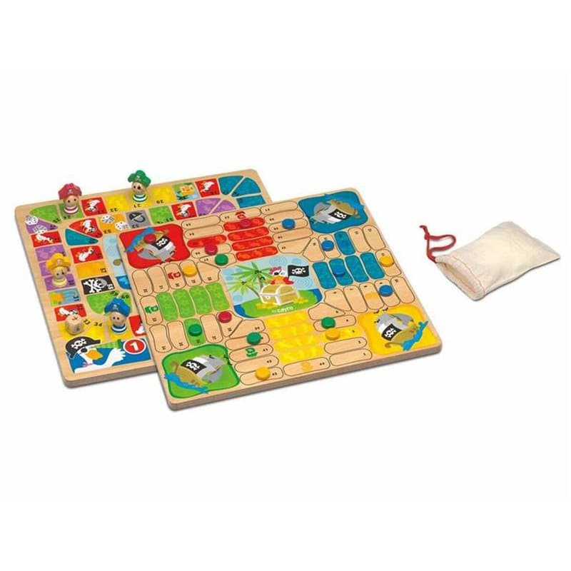 Jeu de petit chevaux et de l'oie Cayro 29 x 29 cm - Image 1