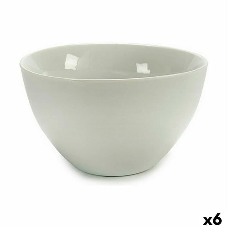 Bol 13 x 7,2 x 13 cm Porcelaine Blanc 600 ml (6 Unités) - Image 1