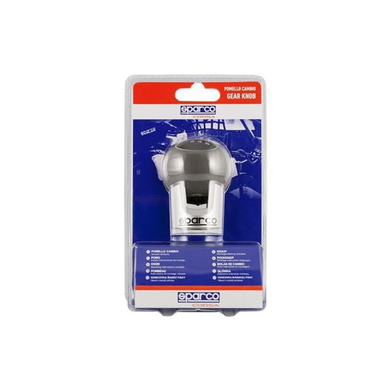 Pommeau de levier de vitesse Sparco Lazio Gris Chrome - Image 1