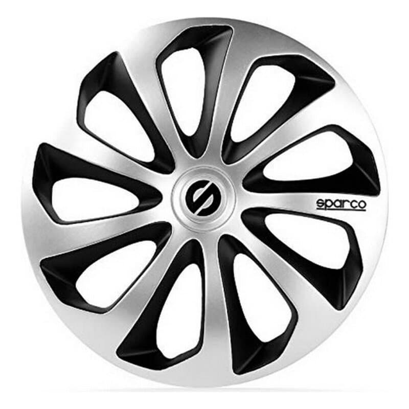 Enjoliveur Sparco Sicilia CS5 Noir Argenté 14" (4 uds) - Image 1