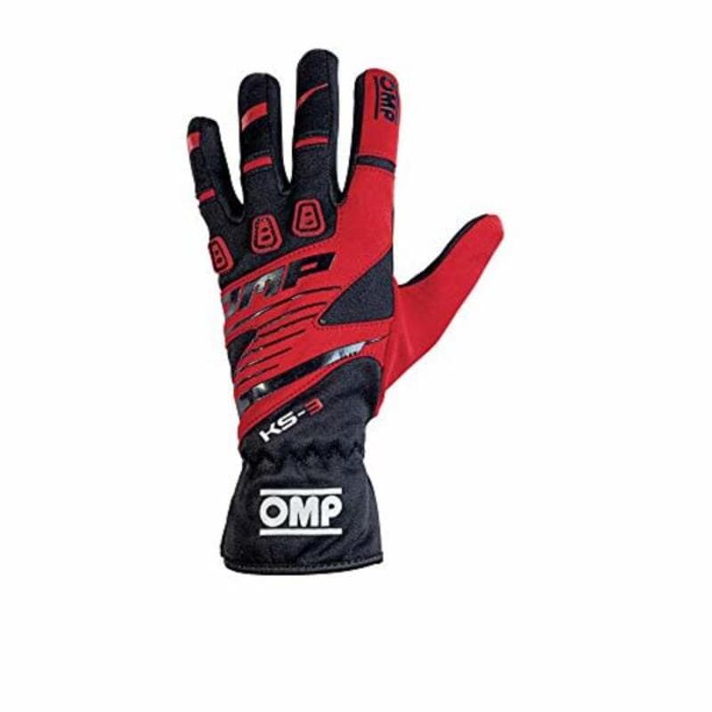 Gants de karting pour enfants OMP KS-3 Rouge/Noir 6 - Image 1