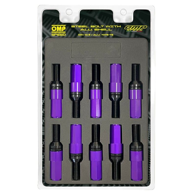 Kit de vissage OMP OMPS09971211 28 mm Violet M12 x 1,25 - Image 1