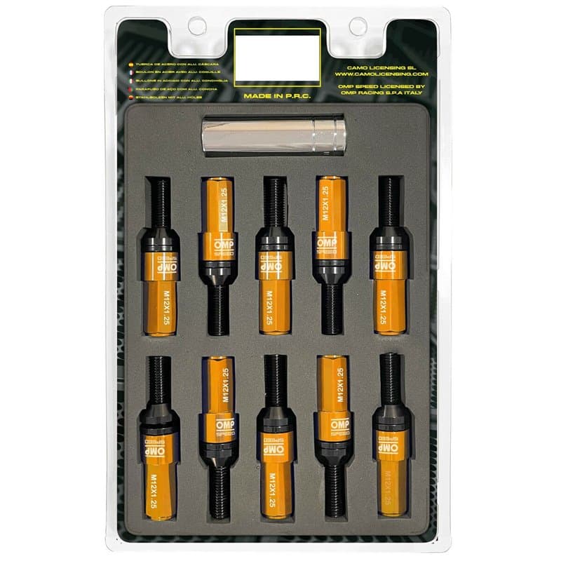 Kit de vissage OMP OMPS09971210 28 mm Orange M12 x 1,25 - Image 1