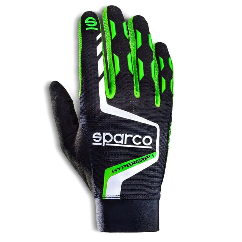 Gants Sparco HYPERGRIP+ 9 Noir/Vert - Image 1