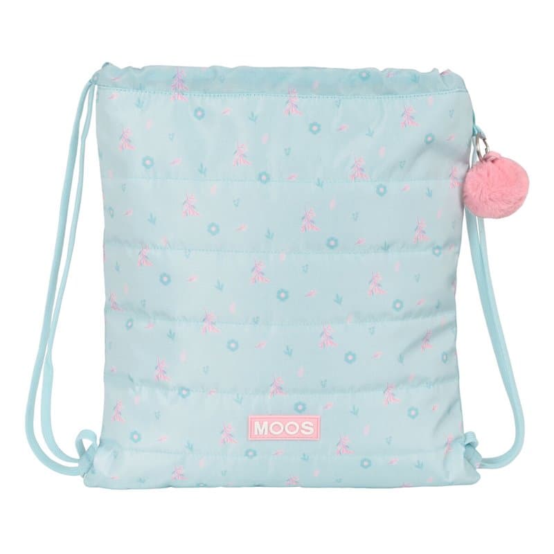 Sac à dos serré par des ficelles Moos Garden Turquoise - Image 1