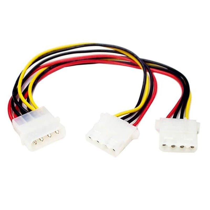 Startech.com Câble Répartiteur en Y Molex - 1x LP4 Mâle 2x LP4 Femelle - 23 cm - Image 1