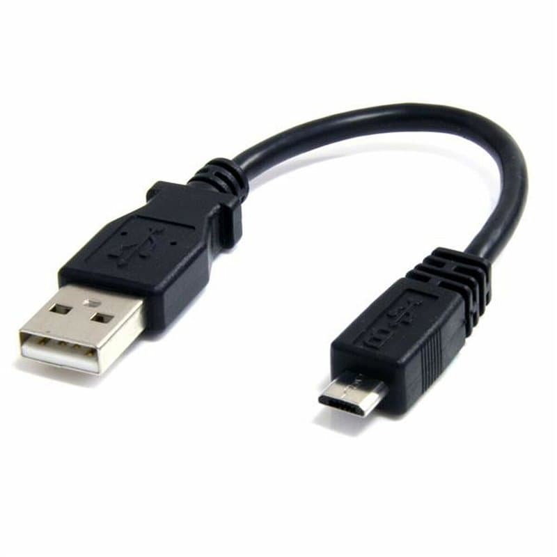 Startech.com Câble Micro USB 15 cm - A vers Micro B - USB 2.0 - Noir - Image 1