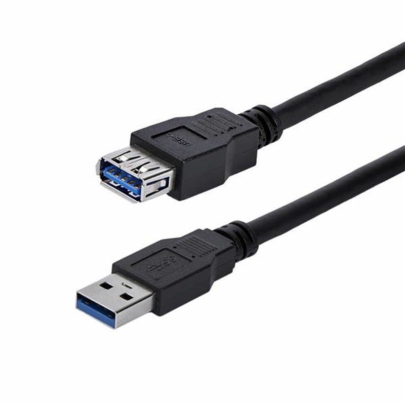 Startech.com Câble d'extension noir SuperSpeed USB 3.0 A vers A 1 m - M/F - Image 1