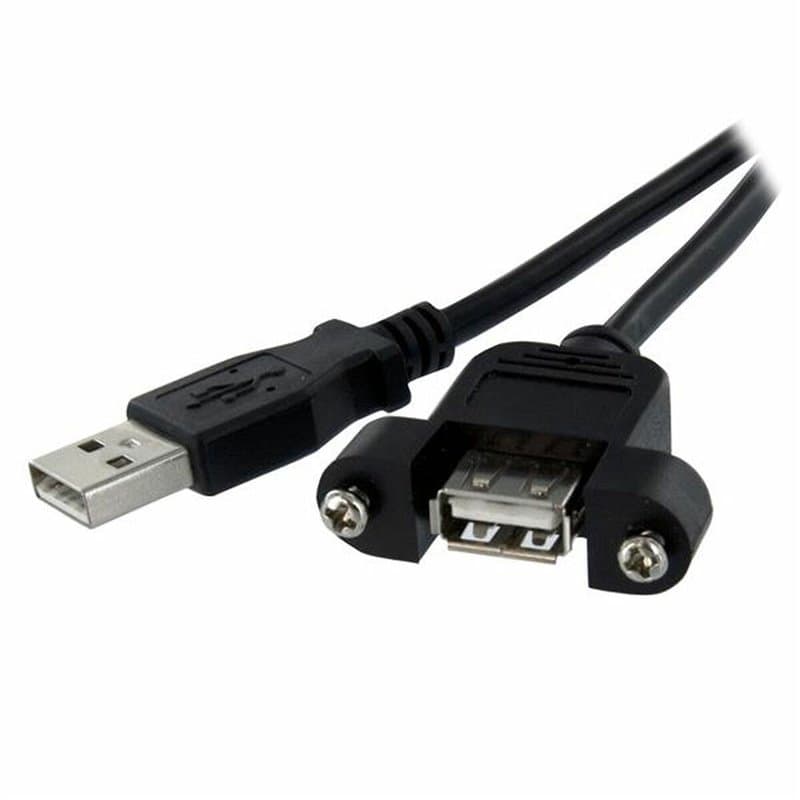Startech.com Câble USB Montage sur Panneau A Femelle vers A Mâle - 91 cm - Image 1