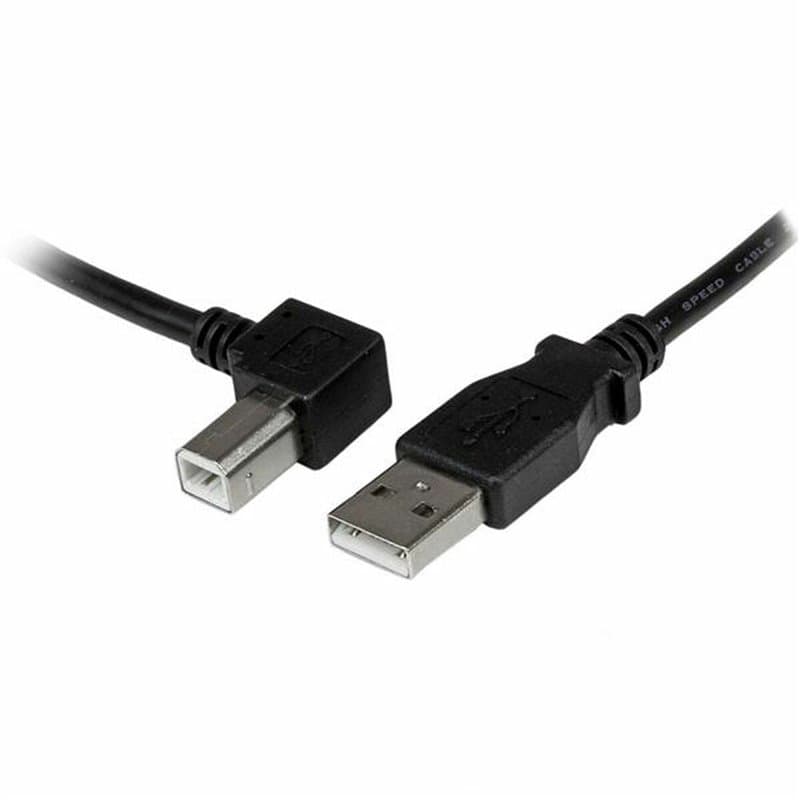 Startech.com Câble USB 2.0 A vers USB B Coudé à Gauche Mâle / Mâle pour imprimante - 3 m - Noir - Image 1