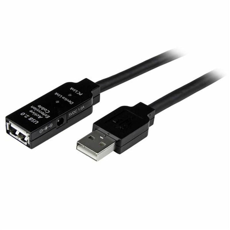 Startech.com Câble d'extension USB 2.0 actif de 5m - Prolongateur / répéteur / rallonge USB - Mâle / Femelle - Image 1