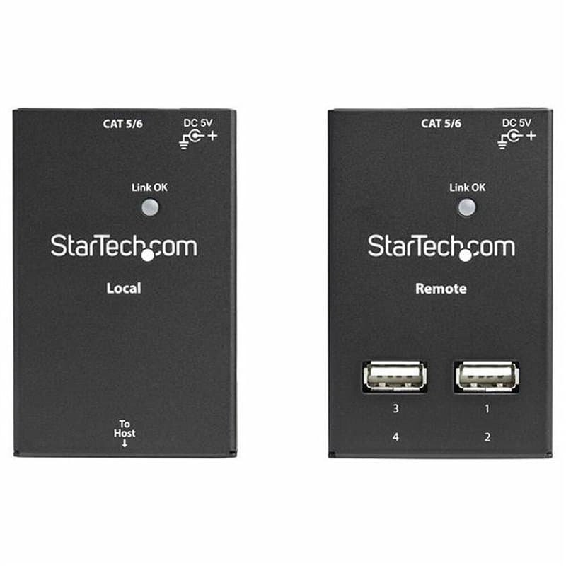 Startech.com Prolongateur USB 2.0 4 Ports - Extendeur USB sur Cat5/Cat6 Jusqu'à 40m - Prolongateur Compact USB 2.0 sur Ethernet - Image 1