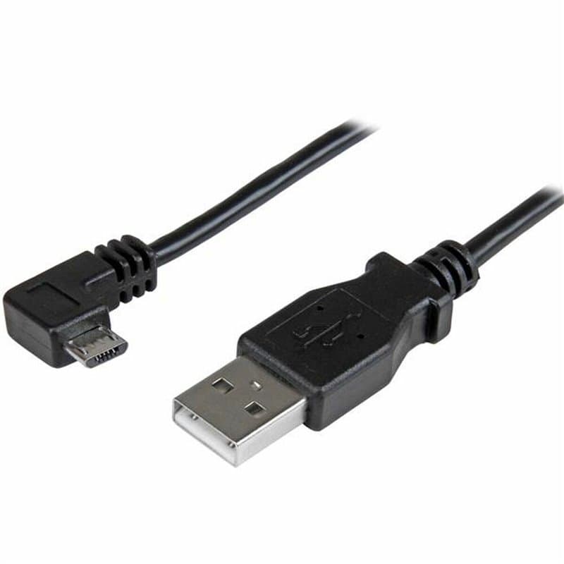 Startech.com Câble de charge et synchronisation Micro USB de 1 m - USB-A vers Micro-B à angle droit - M/M - 0,25 mm² - Image 1