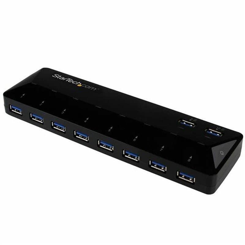 Hub USB Startech ST103008U2C USB 3.0 x 10 Noir - Image 1