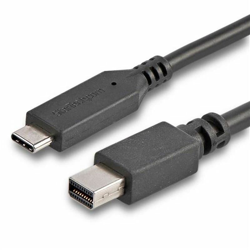 Startech.com Câble adaptateur USB-C vers Mini DisplayPort 4K 60 Hz de 1,8 m en noir - Image 1