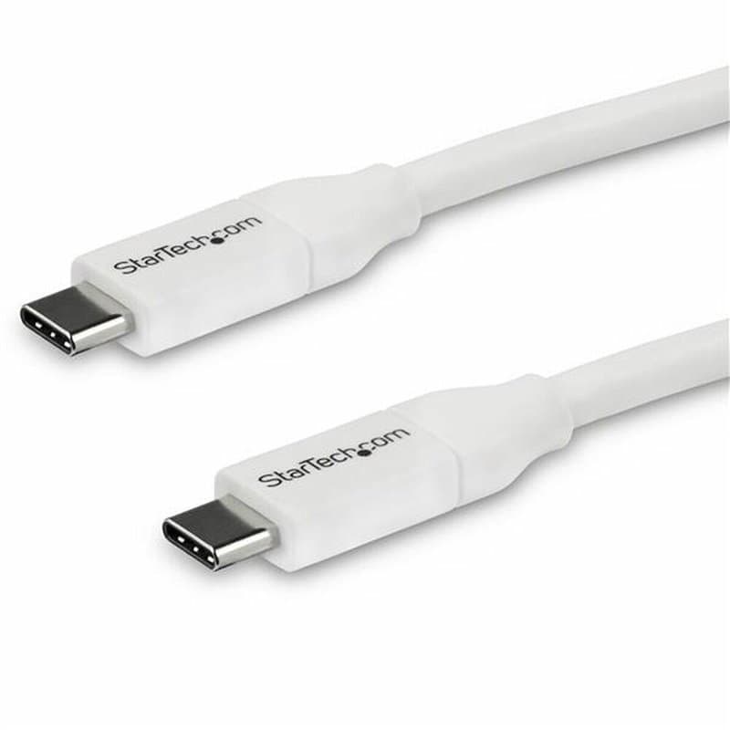 Startech.com Câble USB-C vers USB-C avec Power Delivery 5A de 4 m - USB 2.0 - Blanc - Image 1