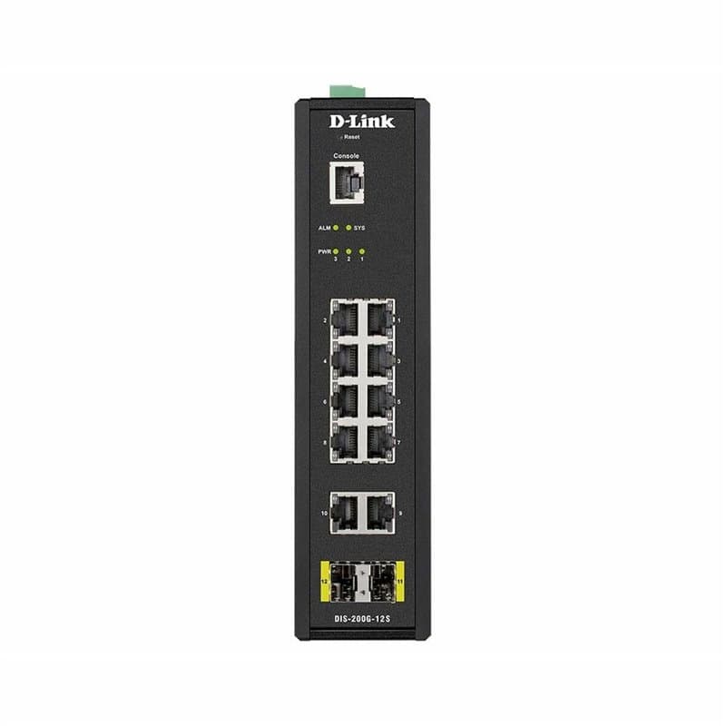 D-Link DIS-200G-12S commutateur réseau Géré L2 Gigabit Ethernet (10/100/1000) Noir - Image 1