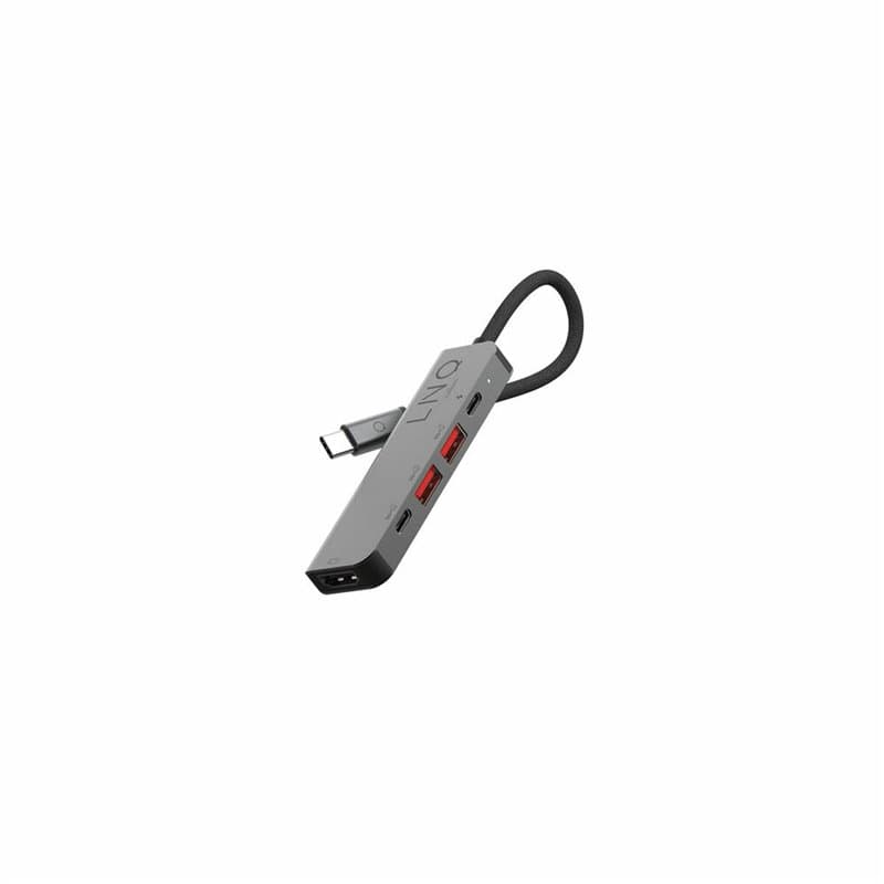Linq byELEMENTS LQ48014 station d'accueil USB 3.2 Gen 2 (3.1 Gen 2) Type-C Noir, Gris - Image 1