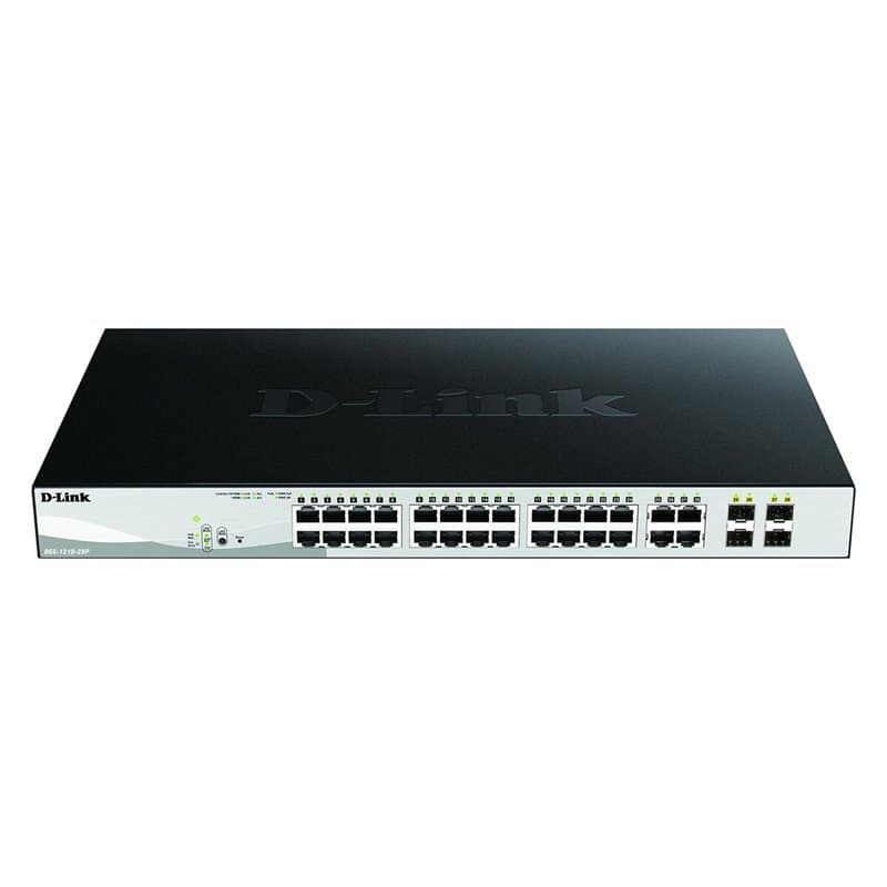 D-Link DGS-1210-28P Géré L2 Gigabit Ethernet (10/100/1000) Connexion Ethernet, supportant l'alimentation via ce port (PoE) 1U - Image 1