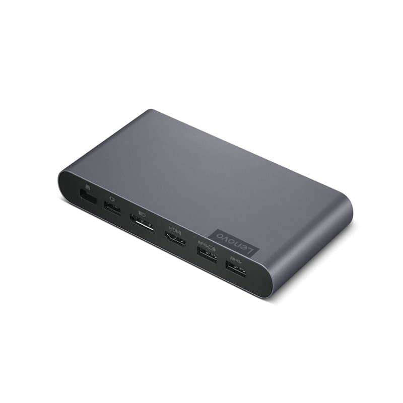 Lenovo 40B30090EU station d'accueil 2 x USB 3.2 Gen 2 (3.1 Gen 2) Type-C Gris - Image 1