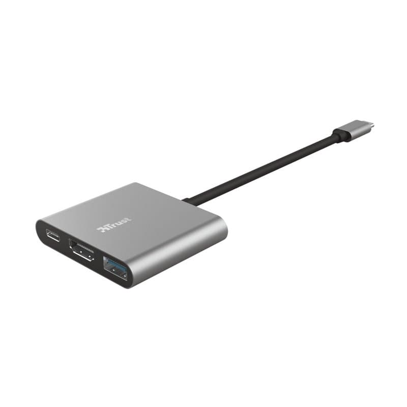 Trust Dalyx USB 3.2 Gen 1 (3.1 Gen 1) Type-C Aluminium, Noir - Image 1