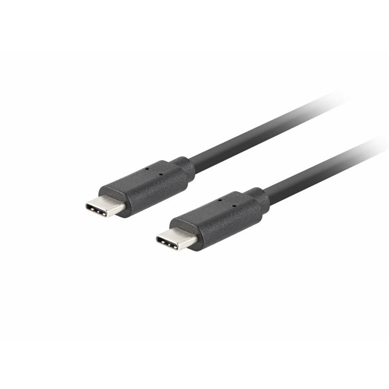 Câble USB-C Lanberg CA-cmcm-32CU-0005-BK Noir 50 cm - Image 1