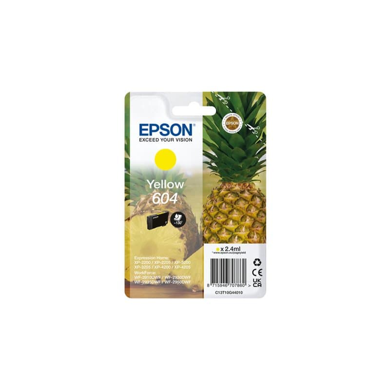 Epson 604 cartouche d'encre 1 pièce(s) Original Rendement standard Jaune - Image 1