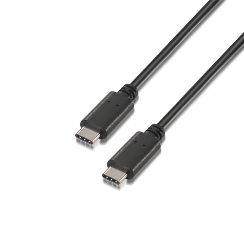 Aisens A107-0055 câble USB 0,5 m USB 2.0 USB C Noir - Image 1