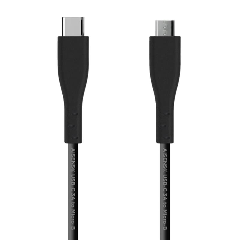 Aisens A107-0349 câble USB 1 m USB 2.0 USB C Micro-USB B Noir - Image 1