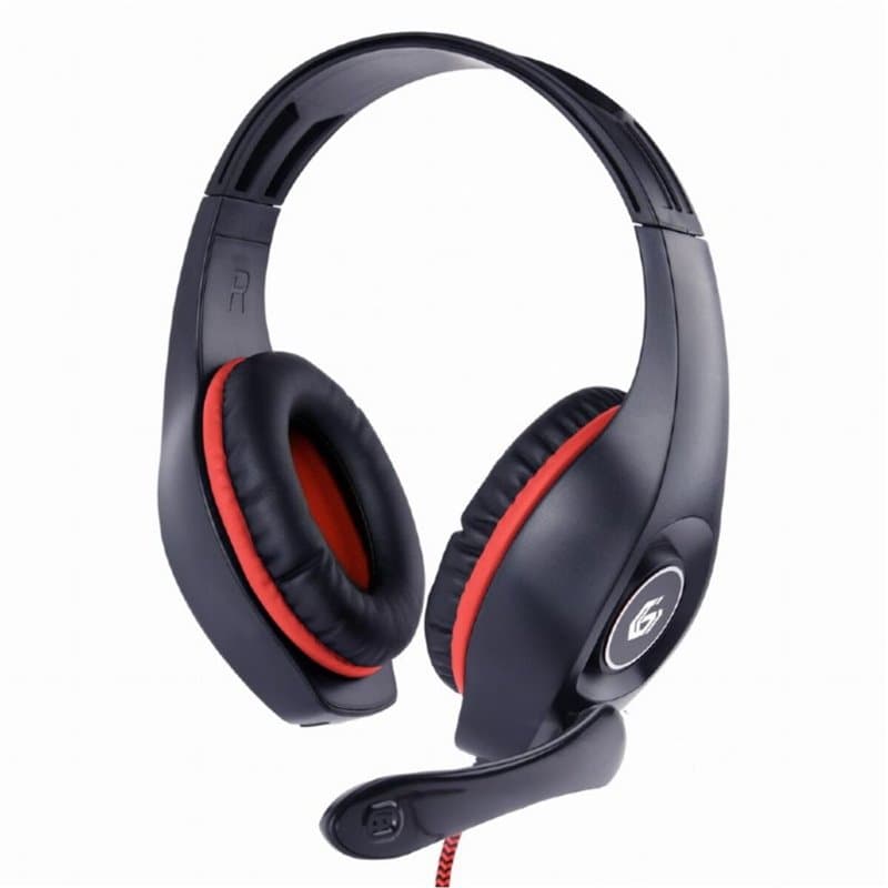 Casques avec Microphone GEMBIRD GHS-05-R Rouge - Image 1